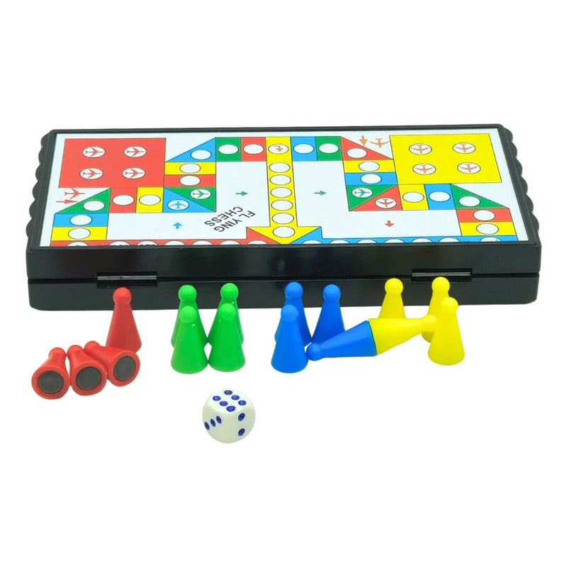 Juego De Mesa Ludo Magnético Y Plegable 13 X 13 cm
