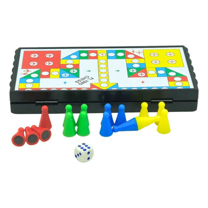 Juego De Mesa Ludo Magnético Y Plegable 13 X 13 cm