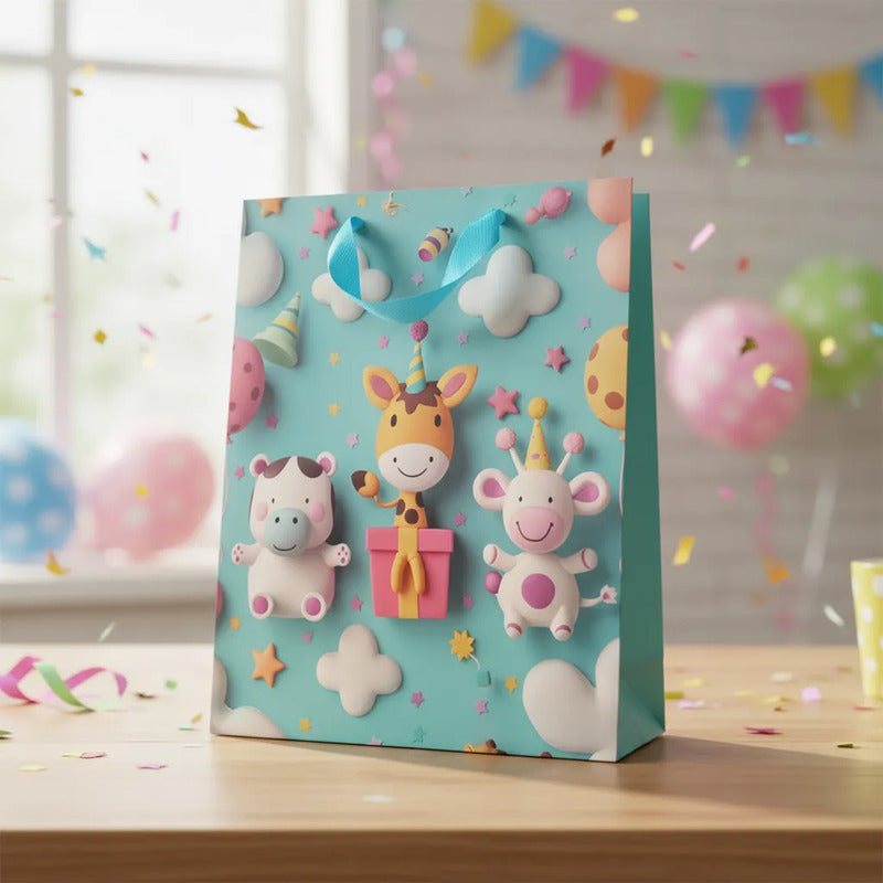 Bolsa De Regalo Grande Diseño 3D