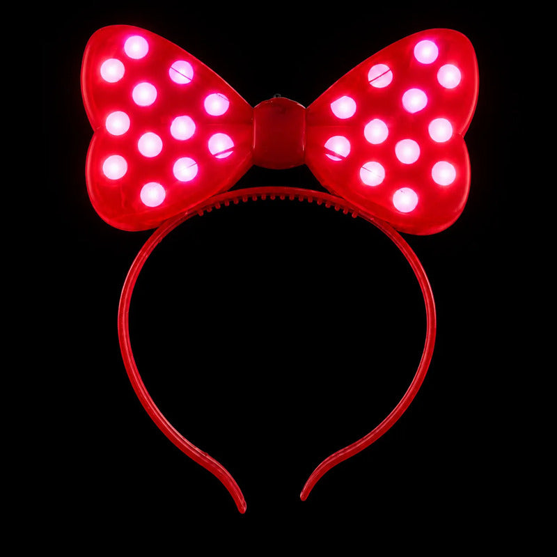 Vincha Minnie Lunares con Luz
