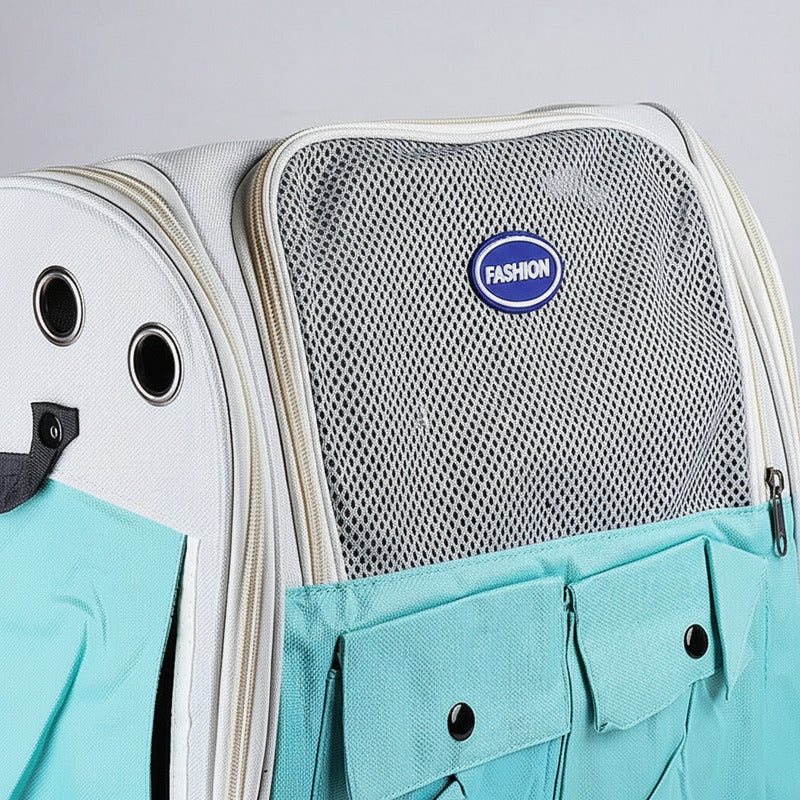 Mochila Transportadora Para Mascota Con Bolsillos 35 X 35 cm