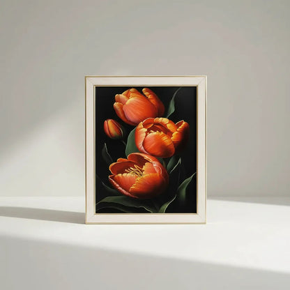 Cuadro De Flores Tulipán Rojo