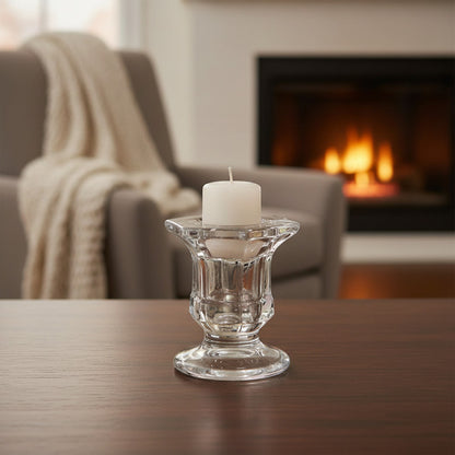 Candelabro De Vidrio 6 X 2,5 cm