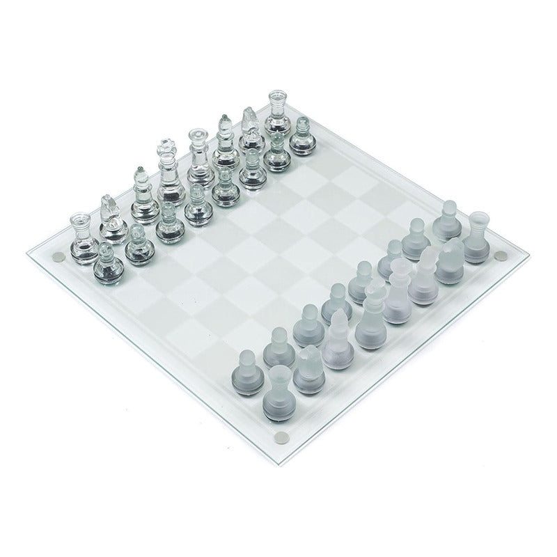 Ajedrez De Vidrio Premium 30 X 30