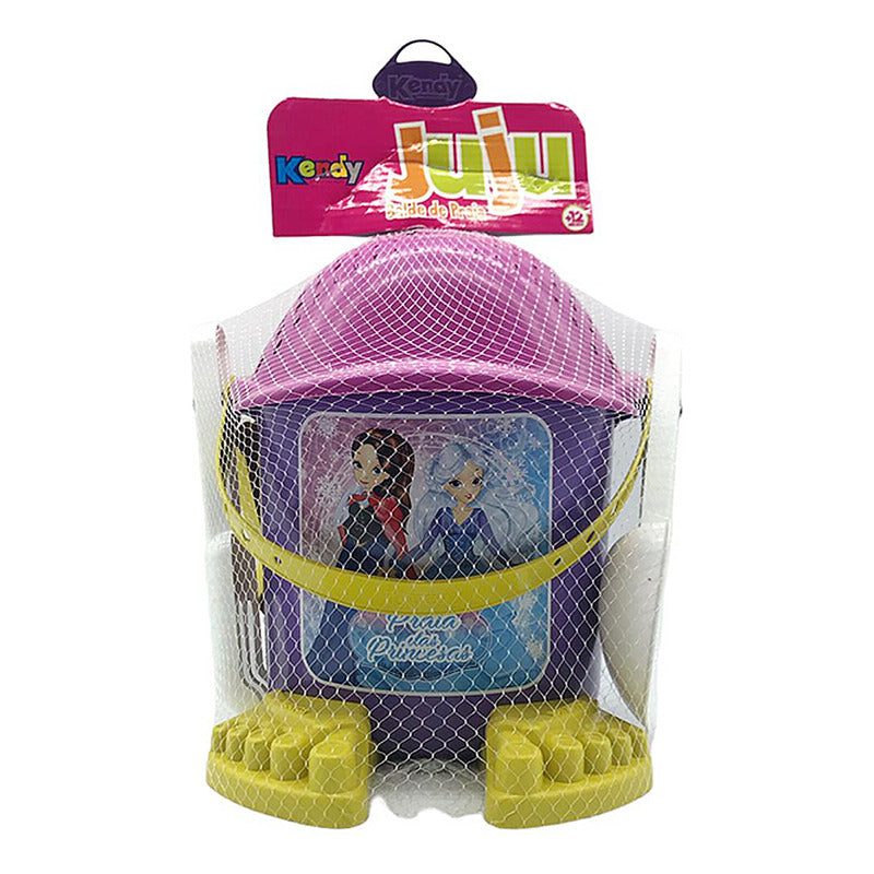 Balde De Playa Para Niña Con Accesorios 23 X 22 cm