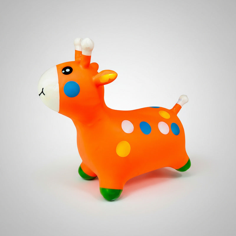 Jirafa Saltarín  De Goma Inflable 65 X 54 cm