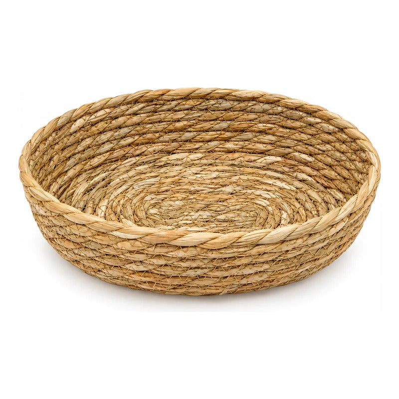 Canasta Circular de Fibra Natural