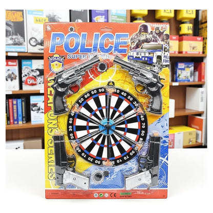 Set De Policía Con 4 Armas