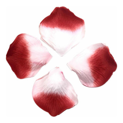 Pétalos De Rosa Blanco Y Rojo X144