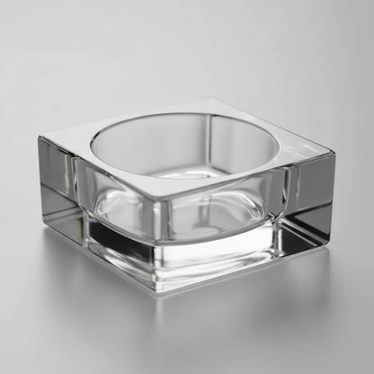 Base De Vidrio Cuadrada Para Velas
