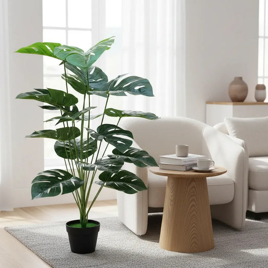 Planta Esqueleto De Caballo 1 Metro Con 18 Hojas Decoración Verde