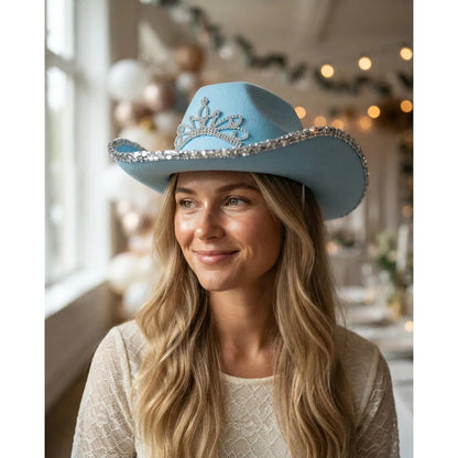 Sombrero Cowboy Con Corona y Strass
