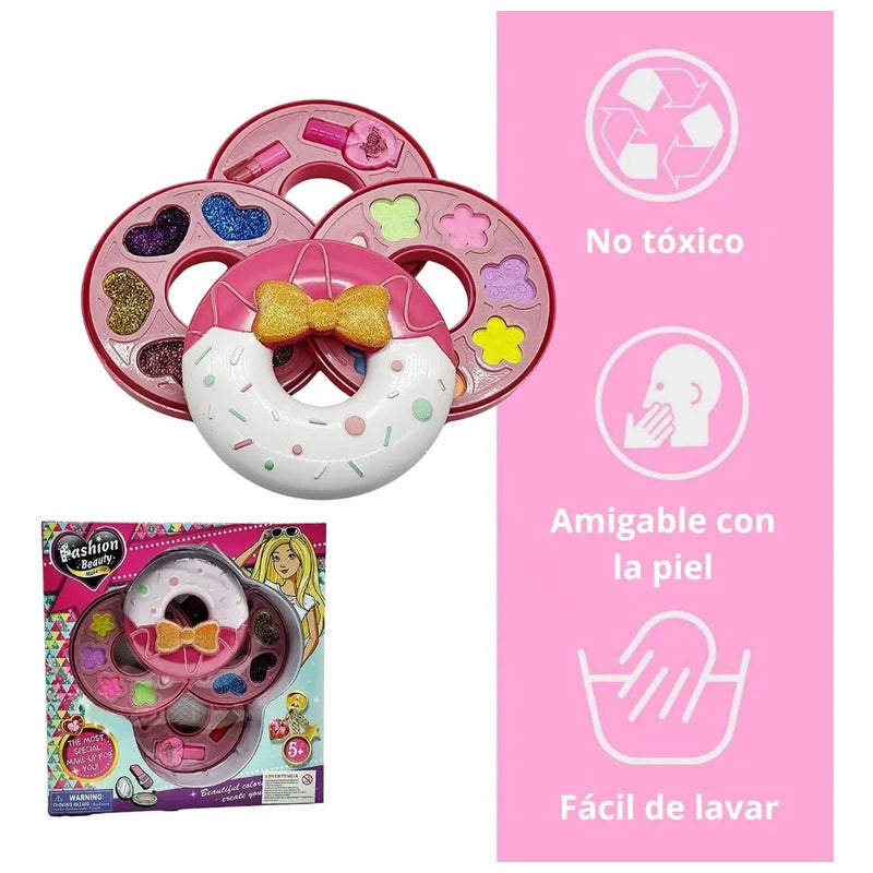Set De Maquillaje Petaca Dona Tres Pisos