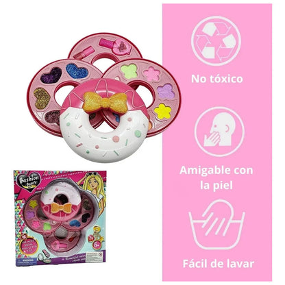 Set De Maquillaje Petaca Dona Tres Pisos