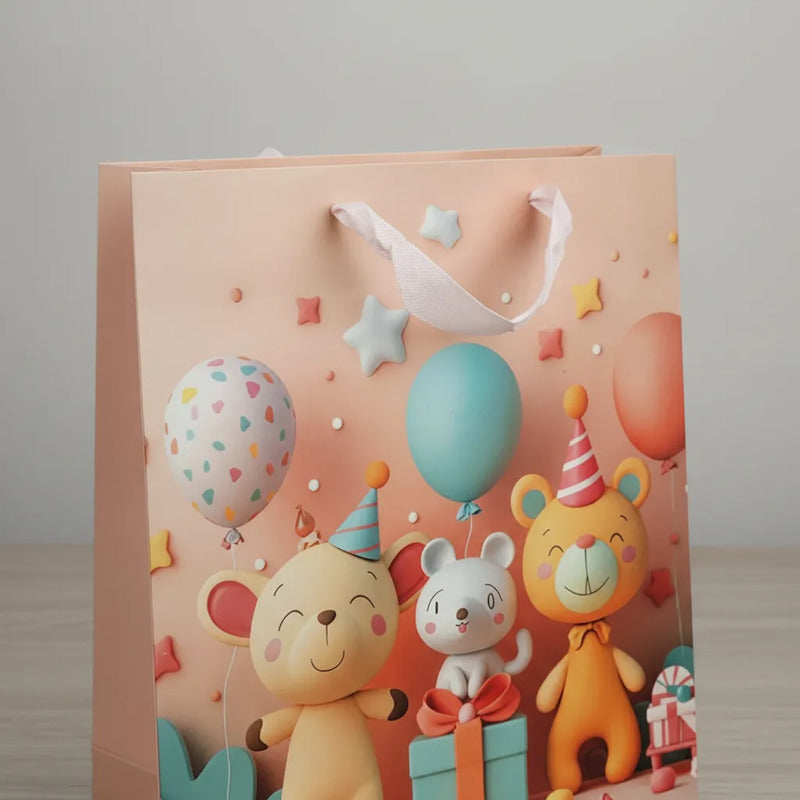 Bolsa De Regalo Grande Diseño 3D