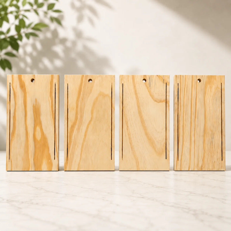 Set 4 Tablas Parrilleras con Soporte En Madera
