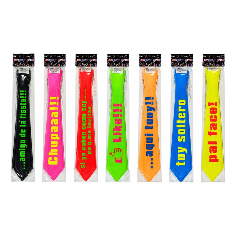 Corbata Fluo con Frase