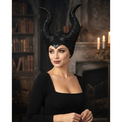 Gorro Cuernos Maléfica Látex