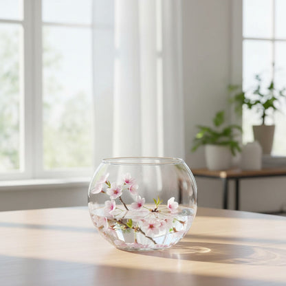 Florero Pecera Vidrio 6 X 6 cm