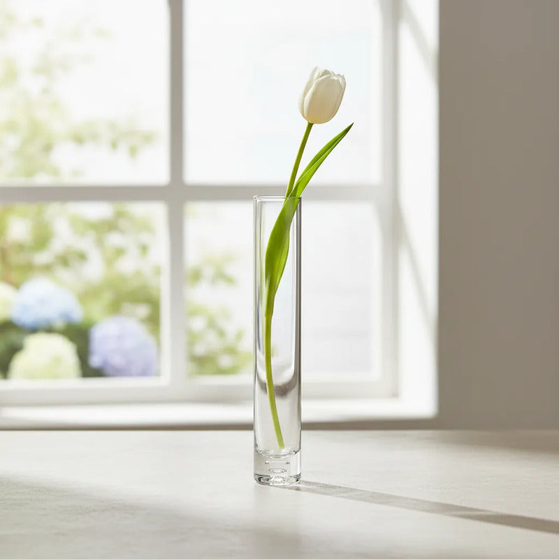 Florero De Vidrio Cilindro