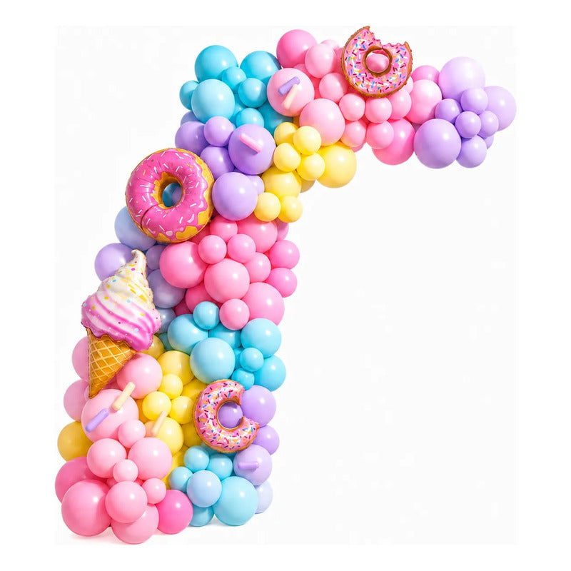 Kit Globos Helado Y Donas