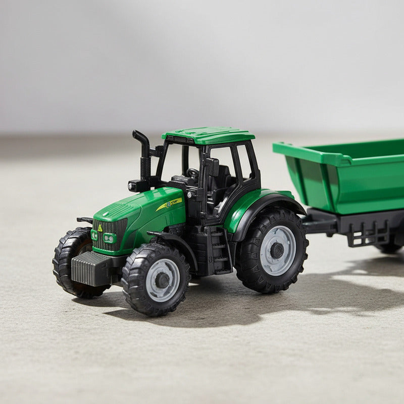 Juego De Granja Con Accesorios Y Tractor