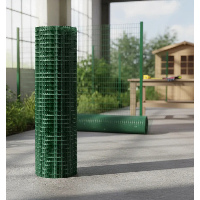 Malla Electrosoldada Con Pvc Verde