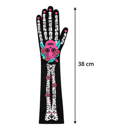 Guantes Largos Calavera