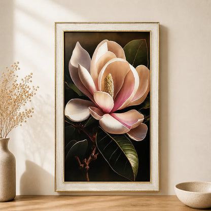 Cuadro De Flores Magnolia Lila