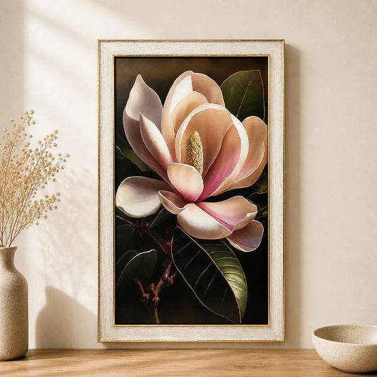 Cuadro De Flores Magnolia Lila