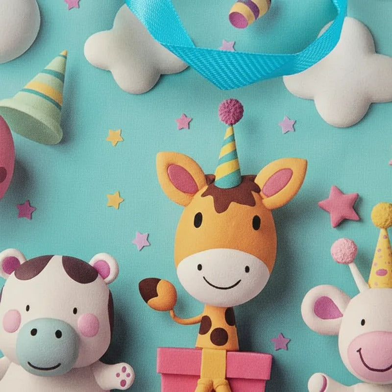 Bolsa De Regalo Chica Diseño Infantil 3D