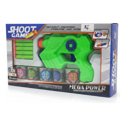 Pistola Lanza Dardos Mega Power Verde