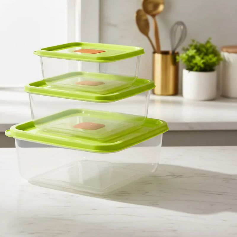 Set 3 Tuppers Plásticos