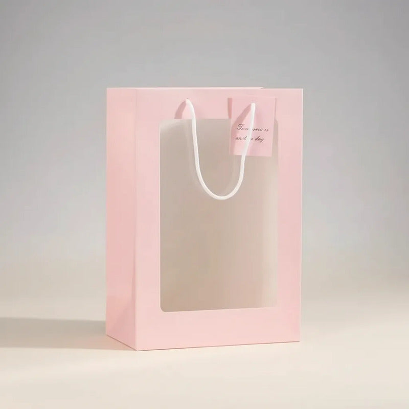 Bolsa Regalo Kraft Con Visor
