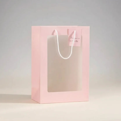 Bolsa Regalo Kraft Con Visor