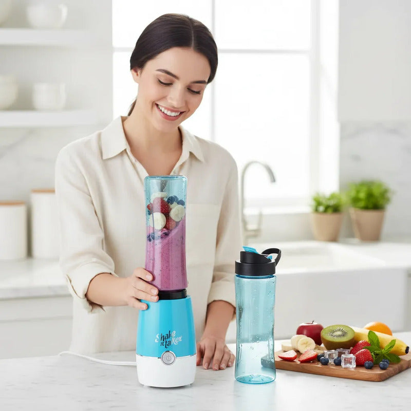 Licuadora Mixer Portátil Shake N Take Con 2 Vasos