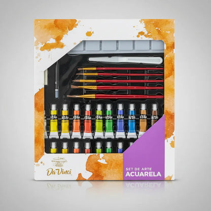 Set De Arte Acuarelas Da Vinci