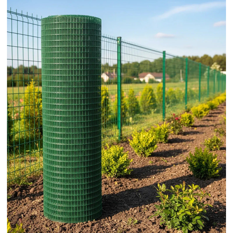 Malla Electrosoldada Con Pvc Verde