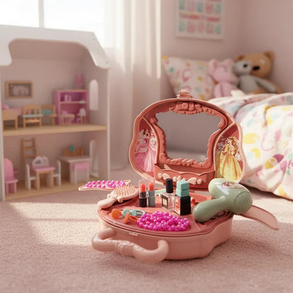 Valija Belleza Rosa Con Accesorios