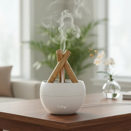Aromatizador Difusor Con Luz Fogata