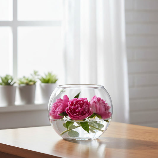 Florero Pecera Vidrio 6 X 6 cm