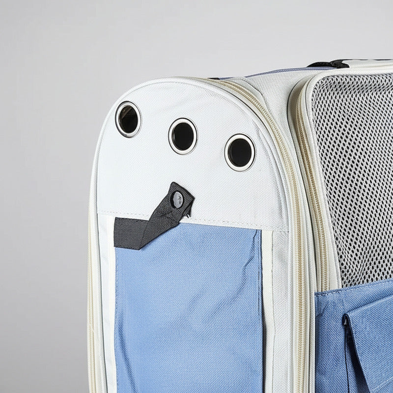 Mochila Transportadora Para Mascota Con Bolsillos 35 X 36 cm