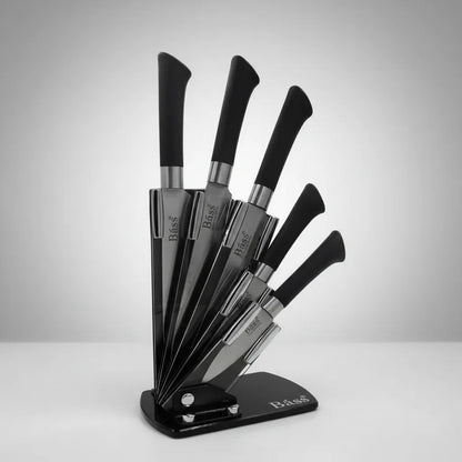 Set De 5 Cuchillos Báss En Acero Inoxidable Ergonómicos