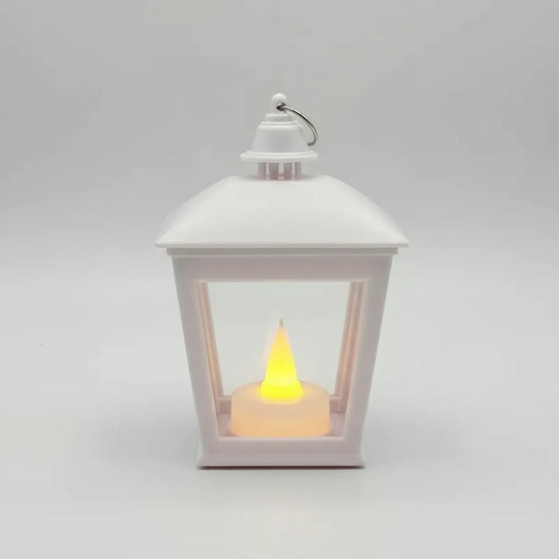 Farol Con Vela Cuadrado Calado