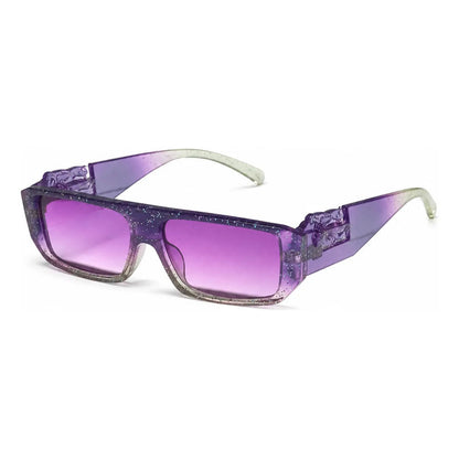 Lentes Rectangulares Con Glitter