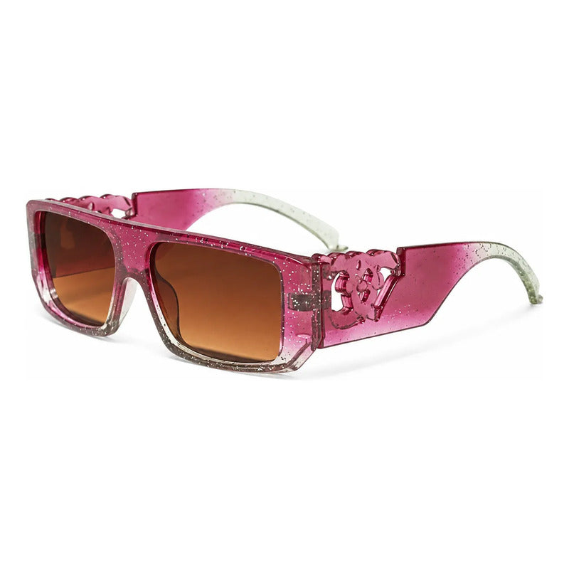 Lentes Rectangulares Con Glitter