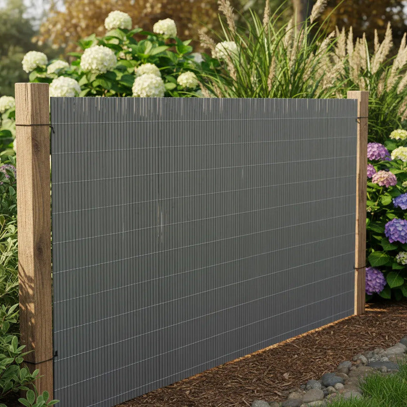 Cerca De Pvc Gris