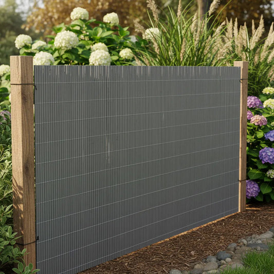 Cerca De Pvc Gris