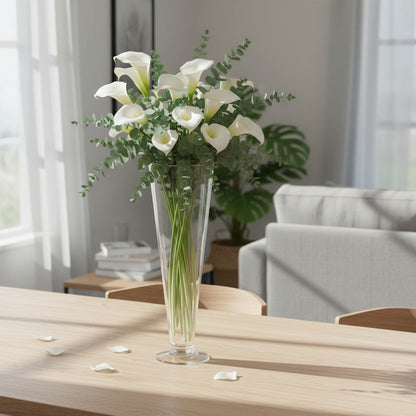 Florero Alto 50 Cm Decoración Hogar Transparente