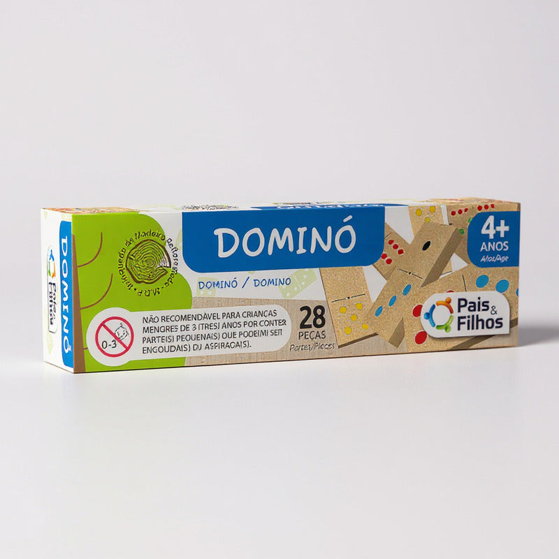 Domino De Madera Mediano 28 Piezas